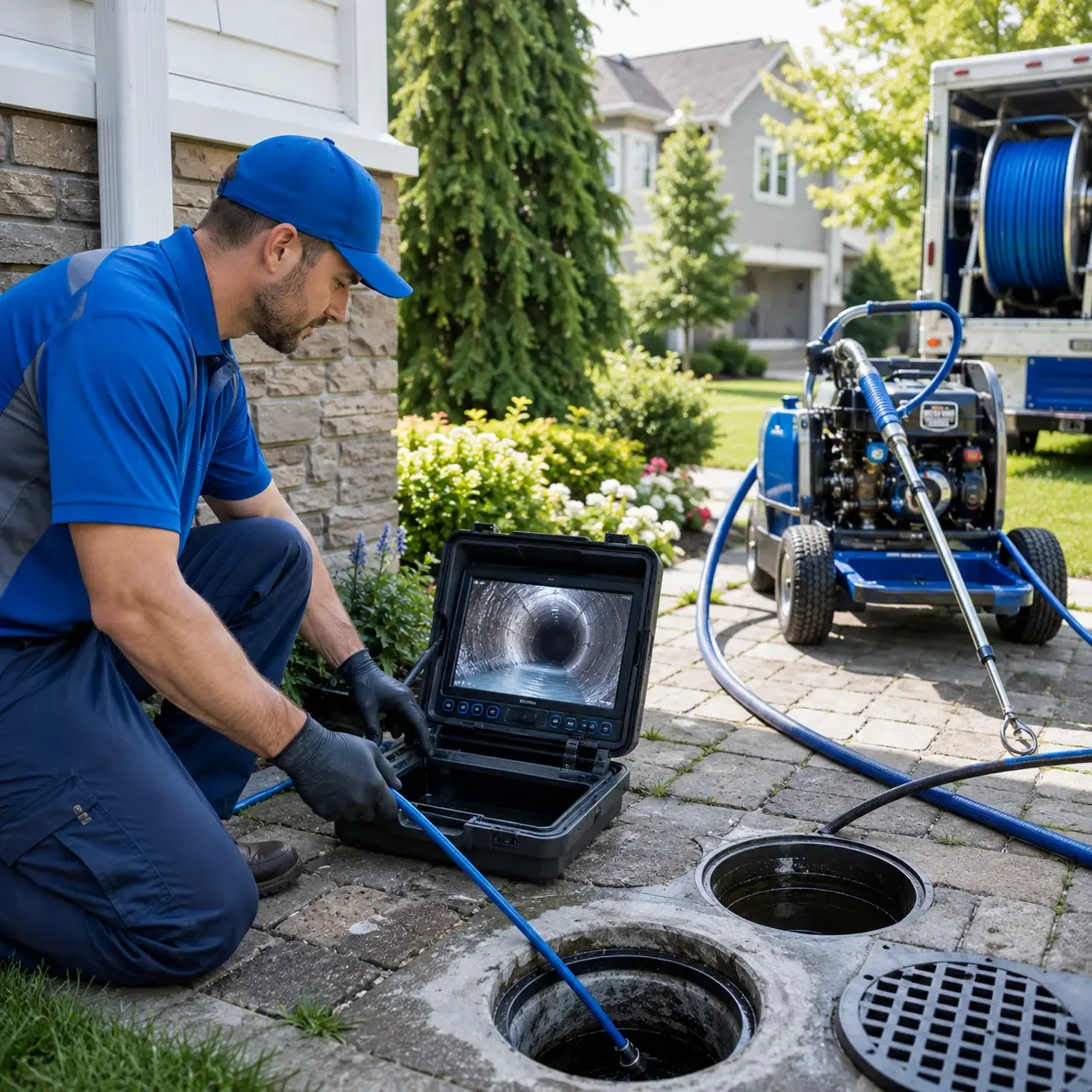 Outdoor drain cleaning professionals serving Blue Earth, MN