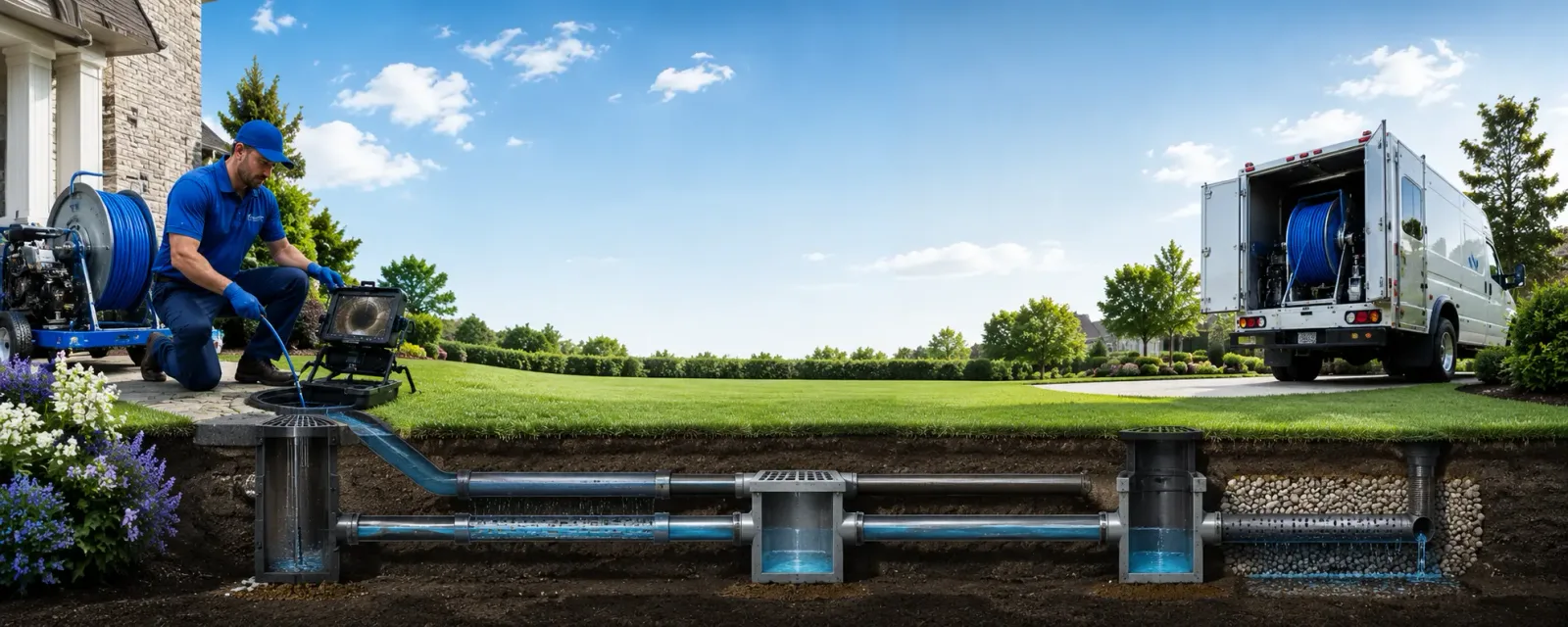 Outdoor drain cleaning information for Blue Earth, MN